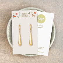 Christmas Earring Logo Display Kaart