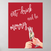 Christmas Eat, Drink and be Merry Poster (Devant)
