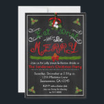 Christmas Eat Drink Invitation Vintage Chalkboard<br><div class="desc">Christmas Eat Buvez L'Invitation Vintage Chalkboard. Customiser l'avant et l'arrière.</div>