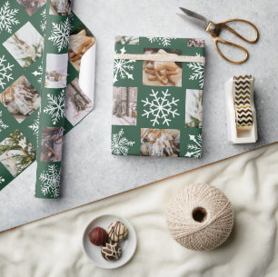 🌲Christmas Edition Custom Square Instagram foto's Cadeaupapier