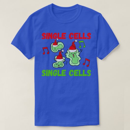 CHRISTMAS ÉÉN CELLEN ENKELE CELLEN FUNNISCH ONDERZ T-SHIRT (Design voorkant)