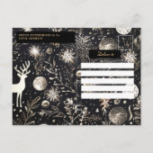 Christmas Elegant Business Corporate Holiday Party Uitnodiging Briefkaart (Achterkant)