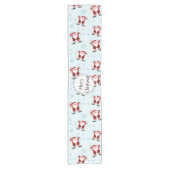 Christmas Elements Santa Claus Table Runner Korte Tafelloper (Voorkant)