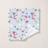 Christmas Elements Snowman Pattern Bad Handdoek (Wasdoekje)