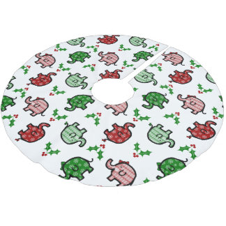 Christmas Elephant Patterned Kerstboom Rok