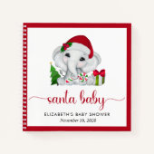 Christmas Elephant Père Noël Baby shower Livre d'i (Devant)