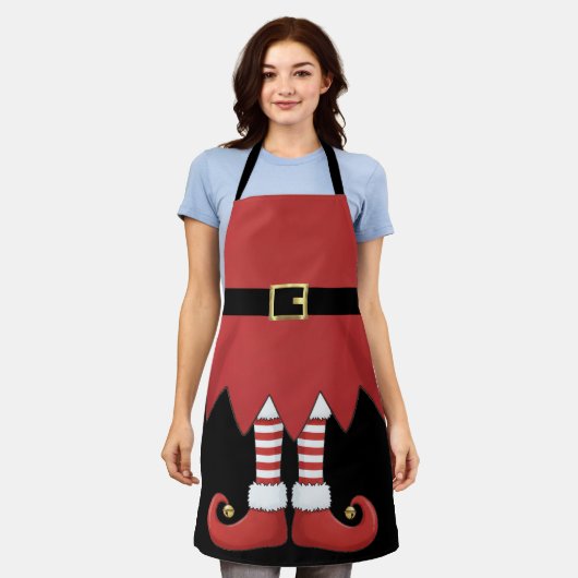 Christmas Elf Holiday Red Schort (Gedragen)