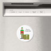 Christmas Elf Magnet - Forfait Cadeau rayé (In Situ (Lave-vaisselle))