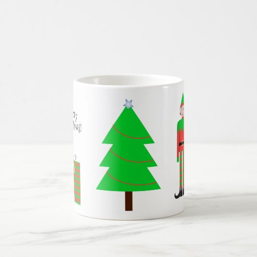Christmas Elf Mug - Forfait cadeau Chevron (Centre)