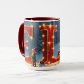 Christmas ELF Mug – Glitter Letters & Kids Holiday (Devant gauche)