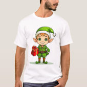 Christmas Elf T-Shirt – Festive Holiday Design (Devant)