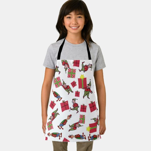 Christmas Elves filles chef tablier (Insitu)