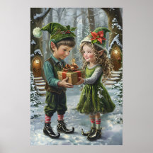 Christmas Elves Gift Exchange – Holiday Woodland