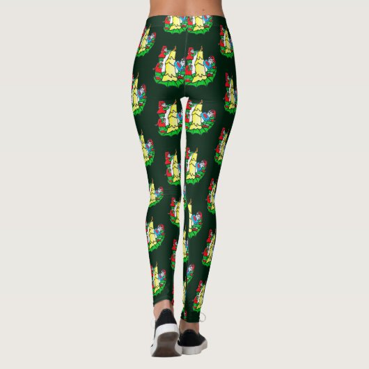 CHRISTMAS ELVES LEGGINGS (Achterkant)