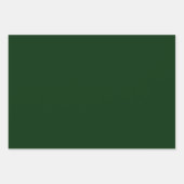 Christmas emerald green solid stylish rustic inpakpapier vel (Voorkant 3)