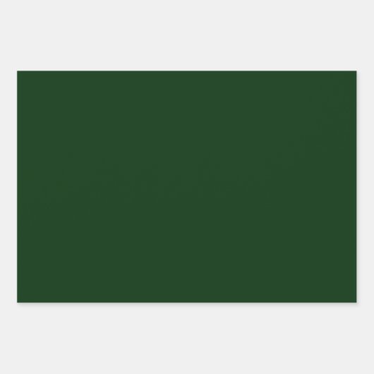 Christmas emerald green solid stylish rustic inpakpapier vel (Voorkant 3)