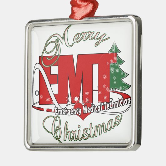 CHRISTMAS EMT Medical Noodtechnicus Metalen Ornament (Links)