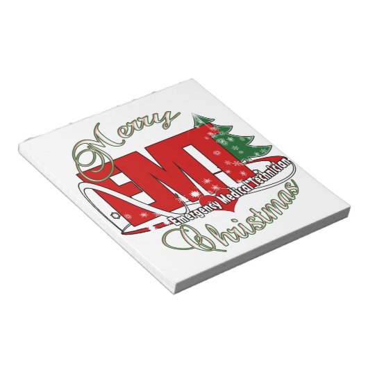 CHRISTMAS EMT Medical Noodtechnicus Notitieblok (Schuin)