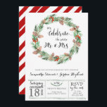 Christmas Engagement Party Invitation<br><div class="desc">Oh there are so many celebrations during the winter time especially around Christmas. What could be better than to celebrate your engagement and the holidays at the same time? These two parties strike the perfect balance between incorporating Christmas themes and reflecting the couples’ personalities. Add your custom wording to this...</div>