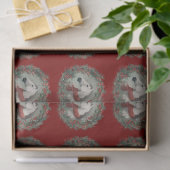 Christmas equestrian gift wrapping tissuepapier (Geschenk)