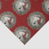 Christmas equestrian gift wrapping tissuepapier (Detail)