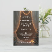 Christmas Eve dinner party invitation template (Debout devant)