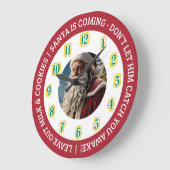 Christmas Eve Santa Clock Grote Klok (Hoek)