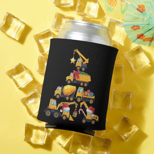 Christmas Excavator Construction Truck Tree Blikjeskoeler (Insitu Zomer)