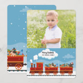 Christmas Express Photo Holiday Kaart (Voorkant / Achterkant)