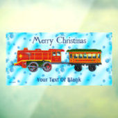 Christmas Express - Vrolijk kerstfeest Raamsticker (Vel 3)