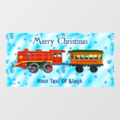 Christmas Express - Vrolijk kerstfeest Raamsticker (Vel)