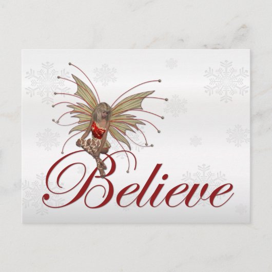 Christmas Faerie Believe 2 - Holiday Briefkaart (Voorkant)