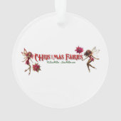 Christmas Fairy Collectie - Bruin Natuurlijk Haar Ornament (achterkant)