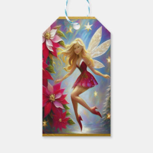 Christmas Fairy Collectie - Honing Blond Haar Cadeaulabel