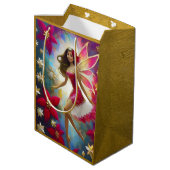 Christmas Fairy Collectie - Lichtbruin Haar Medium Cadeauzakje (Achterkant Gekanteld)