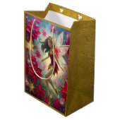 Christmas Fairy Collectie - Medium bruin haar Medium Cadeauzakje (Achterkant Gekanteld)