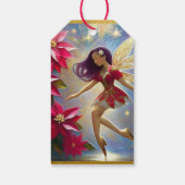 Christmas Fairy Collectie - Roodbruin haar Cadeaulabel (Achterkant)