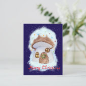 Christmas fairy house feestdagenkaart (Staand voorkant)