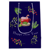 Christmas fairy house medium cadeauzakje (Achterkant)