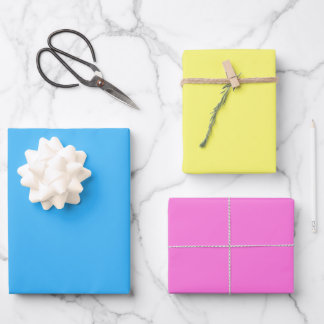 Christmas fairytale blue pink yellow inpakpapier vel