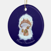 Christmas Fairytale House Keramisch Ornament (Links)