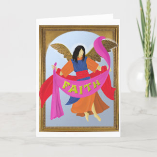 Christmas FAITH Angel (leeg van binnen) Kaart