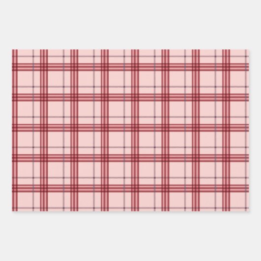 Christmas Falala lala Plaid set Inpakpapier Vel (Voorkant 3)