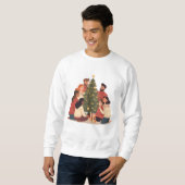 Christmas Family & Friends Cozy Holiday Sweatshirt (Devant entier)