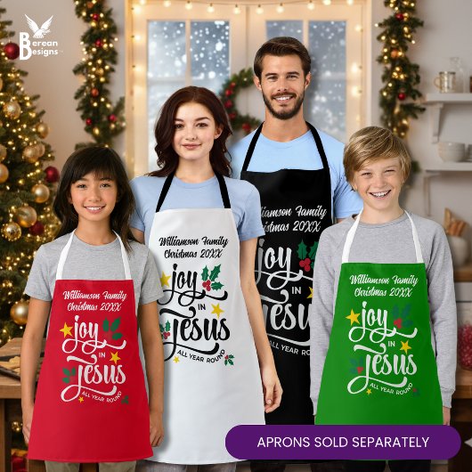 Christmas Family JOY IN JESUS Custom Christian Schort