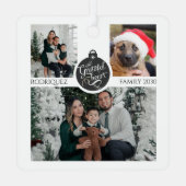 Christmas Family Photo Collage Ornament (Achterkant)