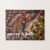 Christmas Family Photo Holiday Puzzle Design (Horizontal)