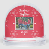 Christmas Family Photo Snow Globe Sneeuwbol (Achterkant)