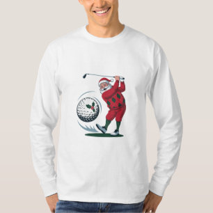 Christmas Fantasy Golf spelen Santa Claus T-shirt