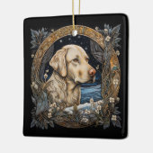 Christmas Fantasy Labrador Keramisch Ornament (Links)